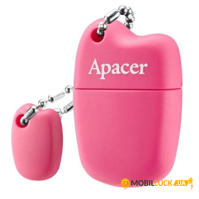   Apacer 64GB AH118 Pink USB 2.0 (AP64GAH118P-1)