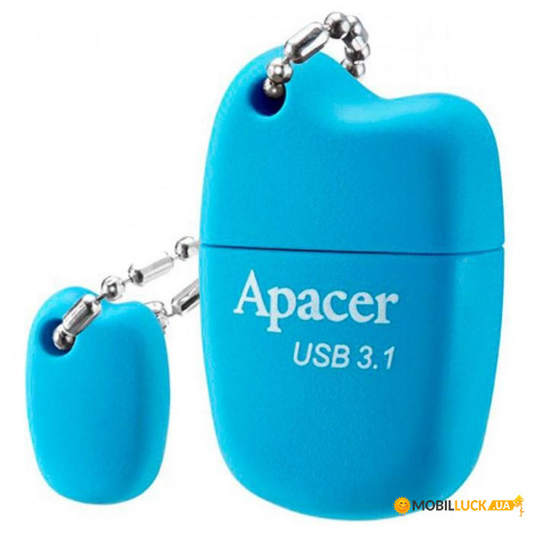 - Apacer 64GB AH159 USB 3.1 Blue (AP64GAH159U-1)