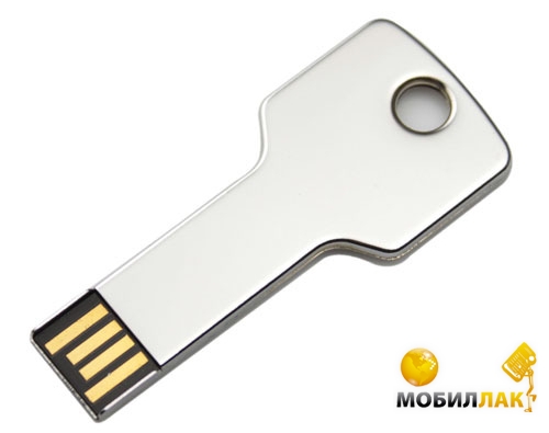   USB Flash Drive Metal Key USB 2.0 Silver