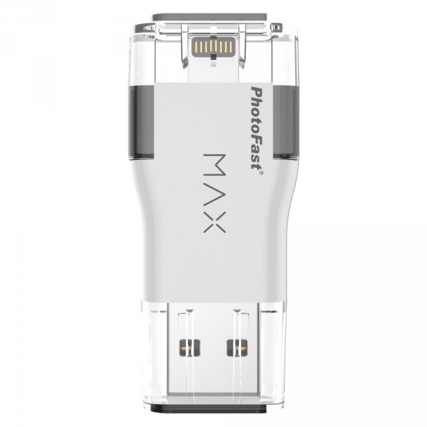 USB - PhotoFast i-Flashdrive MAX Gen2 U3 128Gb (USB/Lightning) White IFDMAXG2128GB