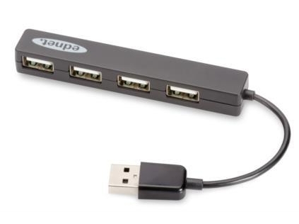  Digitus Ednet USB 2.0 4  Black (85040)