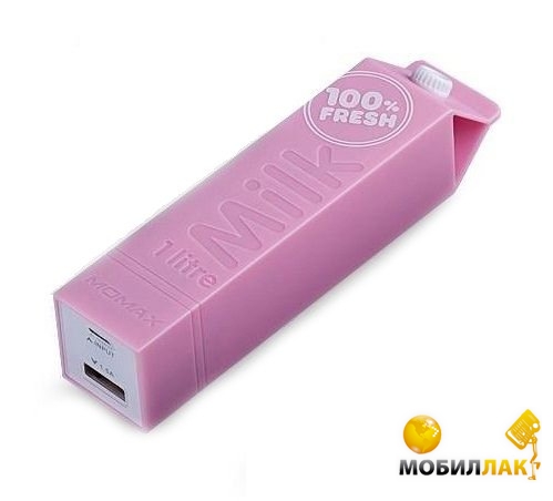   Momax iPower Milk power bank 2600 mAh, pink (IP31P)