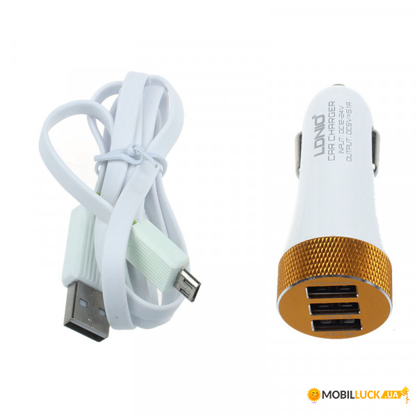   Ldnio Micro cable DL-C50 3USB White