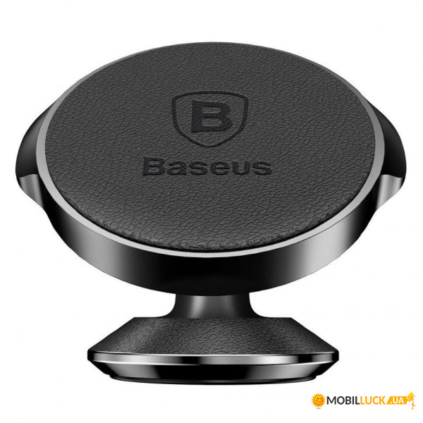    Baseus Small Ears Series Vertical Magnetic Bracket (Genuine Leather Type) Black (SUER-F01)