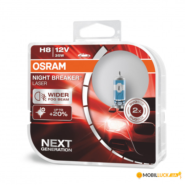  Osram 64212NL H8 Night Breaker LASER NG +20% 35W 12V PGJ19-1 HardDuopet