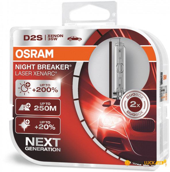   Osram 66240XNL-DUO Night Breaker Laser +200 D2S 85V 35W P32d-2 XENARC 