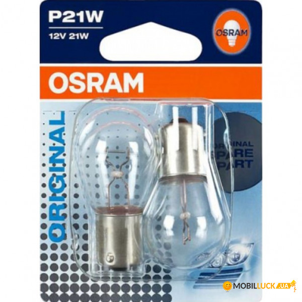   Osram 7506-02B P21W 12V BA15s 10X2