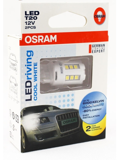  Osram 7705CW W21W 12V W3X16d 6000K 2pcs blister (7705CW-BLI2)