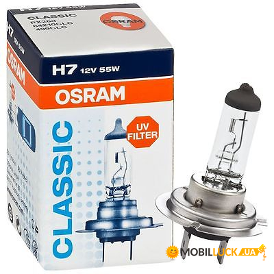  Osram H7 64210 Classic 55W 12V PX26D 10X10X1,