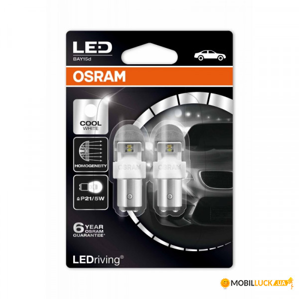  Osram P21/5W LED-02B 6000K 2W 12V (1557CW-BLI2)