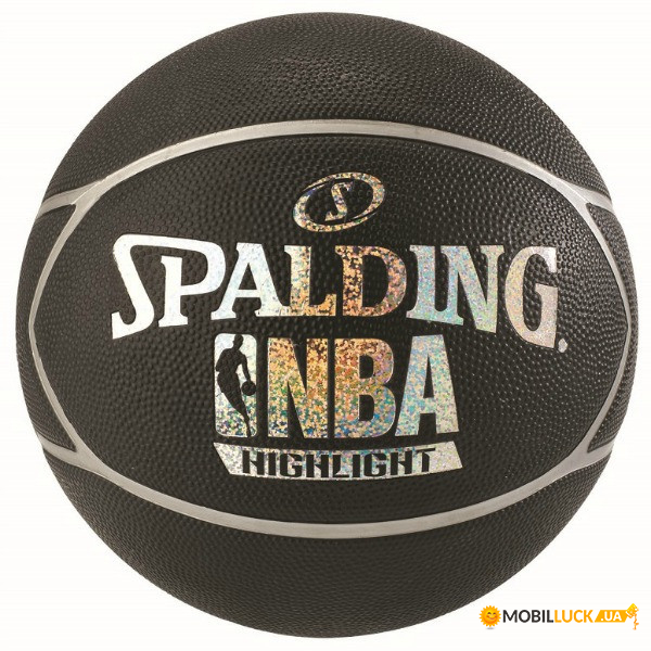   Spalding NBA Black Silver Highlight  7 (30 01550 02 9517)