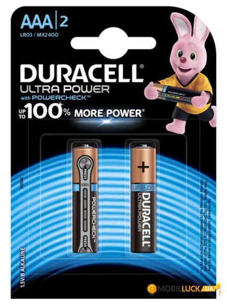  Duracell Ultra Power AAA/LR03 BL 2