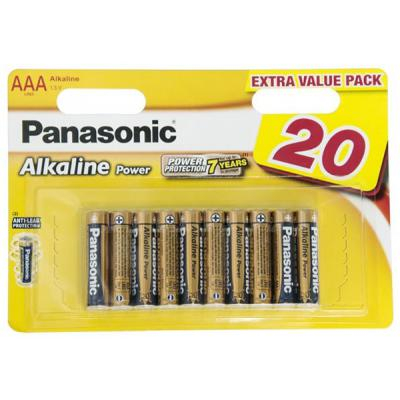  Panasonic Alkaline Power AAA BLI 20 (LR03REB/20BW)
