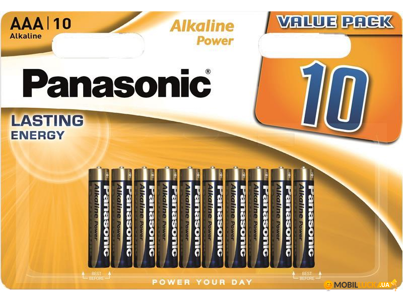  Panasonic Alkaline Power AAA/LR03 BL 10 