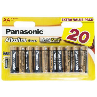  Panasonic Alkaline Power AA BLI 20 (LR6REB/20BW)