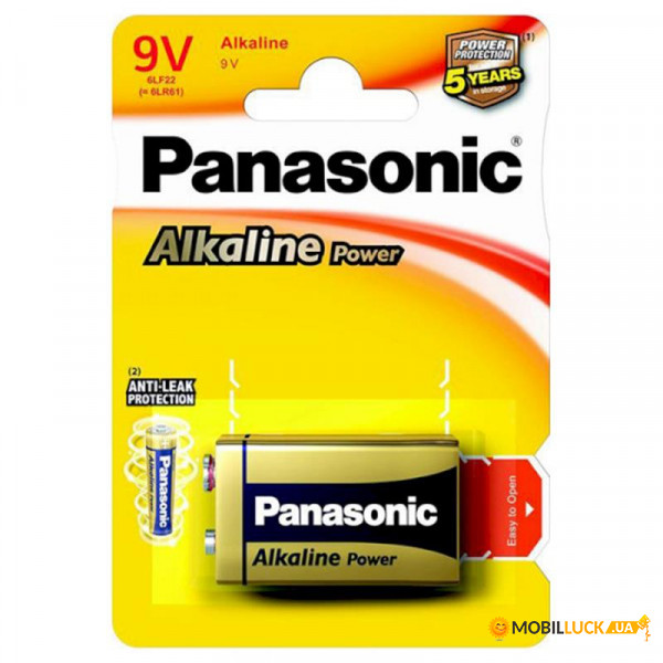  Panasonic Alkaline Power Krona/6LF22 BL 1 