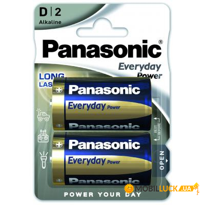  Panasonic D LR20 Everyday Power x2 (LR20REE/2BR)