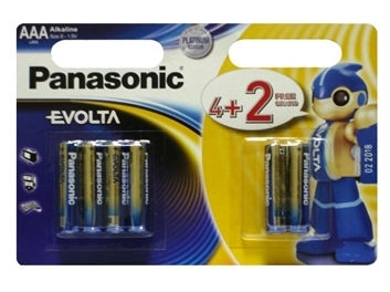Panasonic Evolta AAA BLI (4+2) Alkaline (LR03EGE/6B2F)