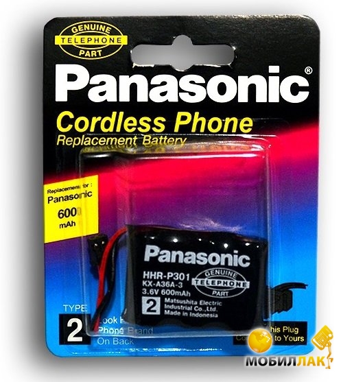  Panasonic -301 300 mAh T-107