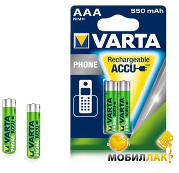  Varta Phone ACCU AAA 550mAh BLI 2 NI-MH (58397101402)