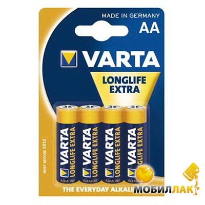  Varta AA Varta Longlife Extra 4 (04106101414)