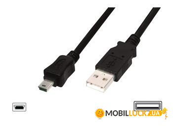  DIGITUS USB 2.0 (AM/miniB 5pin)  (AK-300108-010-S)