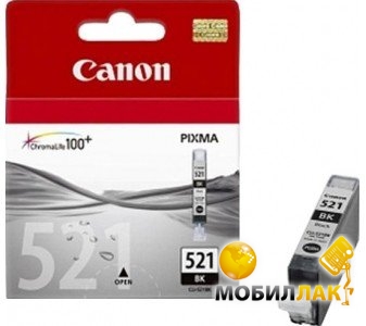  Canon CLI-521Bk 2933B001 Black (CI-CAN-CLI-521-B)