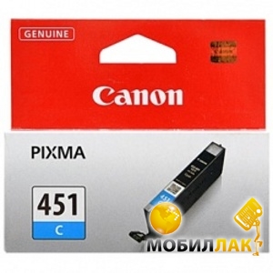   Canon CLI-451C Pixma MG5440/ MG6340 Cyan (6524B001)