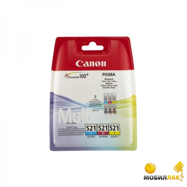   Canon CLI-521 C/M/Y (2934B007/2934B010)
