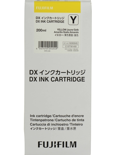  Fuji DX100 INK Cartridge Yellow 200ml