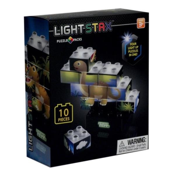  Light Stax  LED  Puzzle Dinosaurer Edition M03004