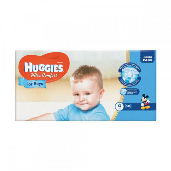  Huggies Ultra Comfort 4 Jumbo   (7-16 ) 50  (5029053565385)