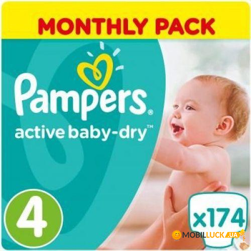  Pampers Active Baby-Dry Maxi 8-14  174 