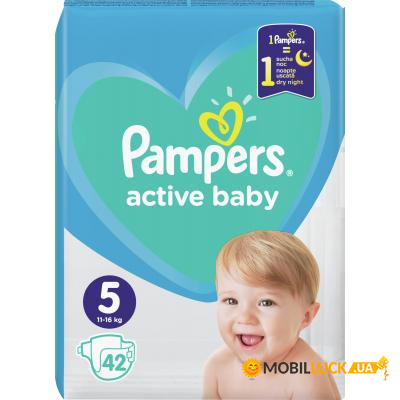  Pampers Active Baby Junior  5 (11-16 ), 42 . (8001090950178)