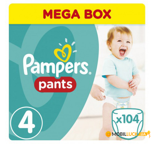  - Pampers Pants Maxi 8-14   104 