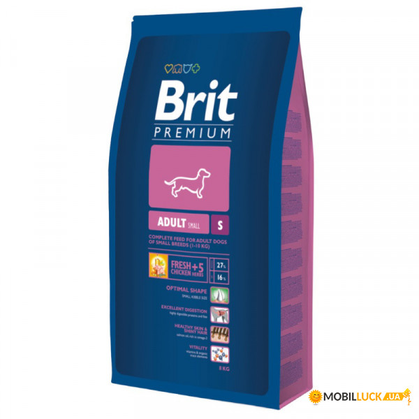    Brit Premium Dog Adult S 1 kg