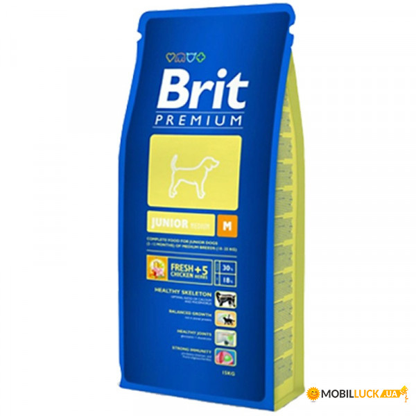    Brit Premium Dog Junior M 15 kg