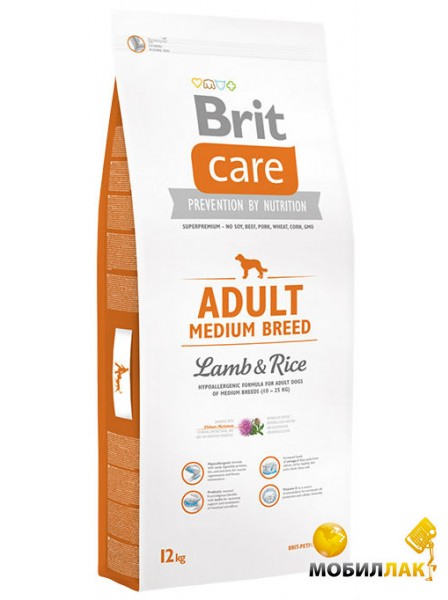    Brit Care Adult Medium Breed Lamb & Rice 12