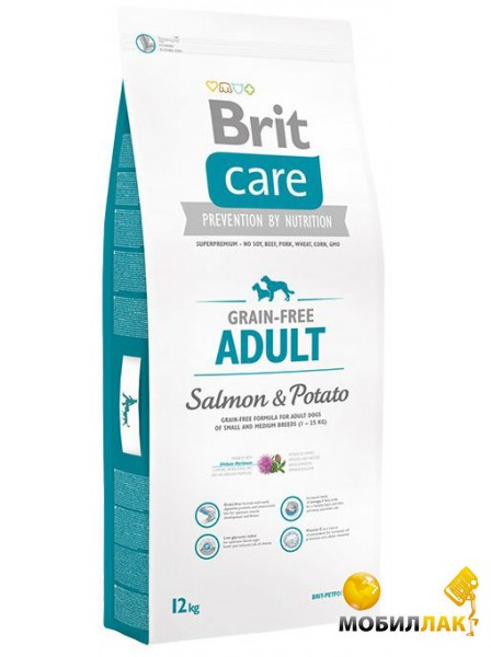    Brit Care GF Adult Salmon & Potato 12