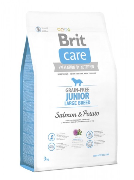    Brit Care GF Junior Large Breed Salmon & Potato 12