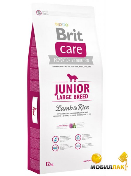    Brit Care Junior Large Breed Lamb & Rice 12