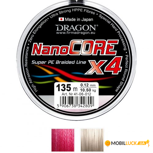  Dragon PDF-41-06-012 NanoCORE X4 135m 0.12mm 10.50kg  /Momoi (PDF-41-06-012)
