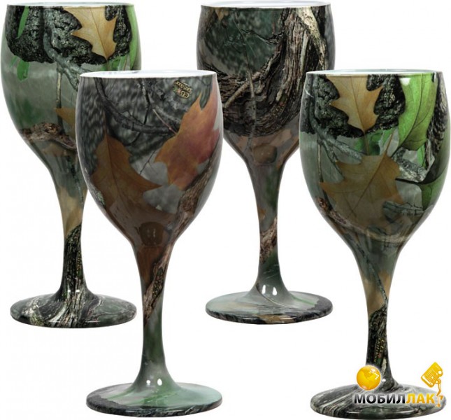   Riversedge Camo Wine Glasses 235  (090)