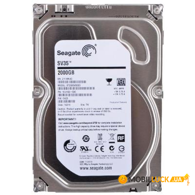   3.5d Seagate 2TB (# ST2000VX000-FR #)