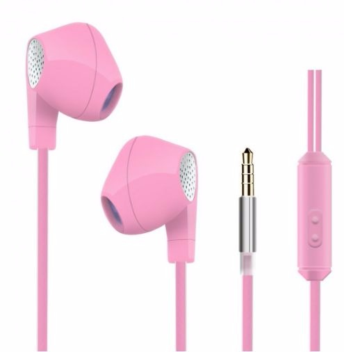  HeyDr W-2 Wired Earphones Pink