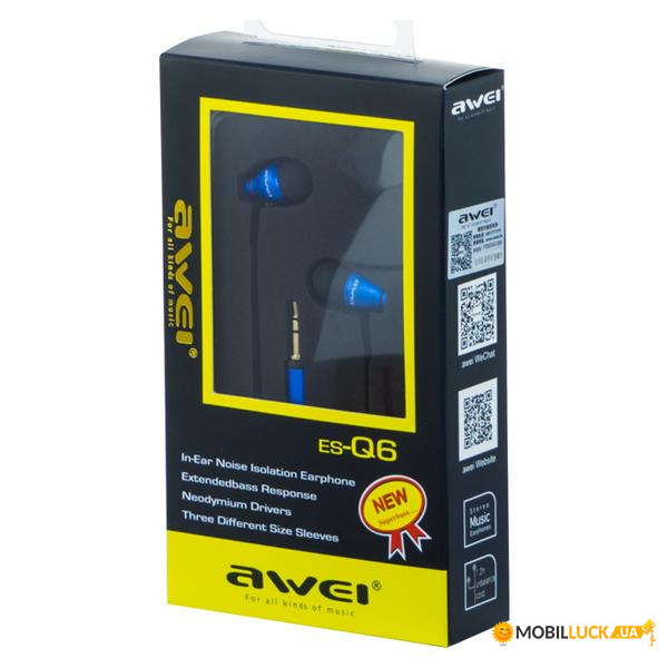  Awei ES-Q6 Blue (3-01156_2)