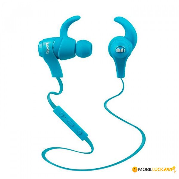  Monster iSport Achieve In-Ear Wireless Headphones Blue Refurbished