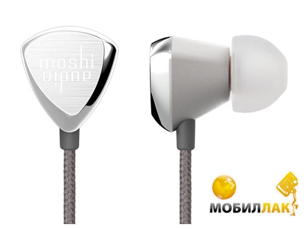  Moshi Vortex Pro Audiophile-Grade Earphones Silver for iPad/iPhone/iPod (99MO035202)