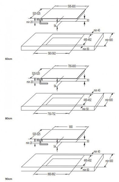 Gorenje ect643bcsc схема встраивания