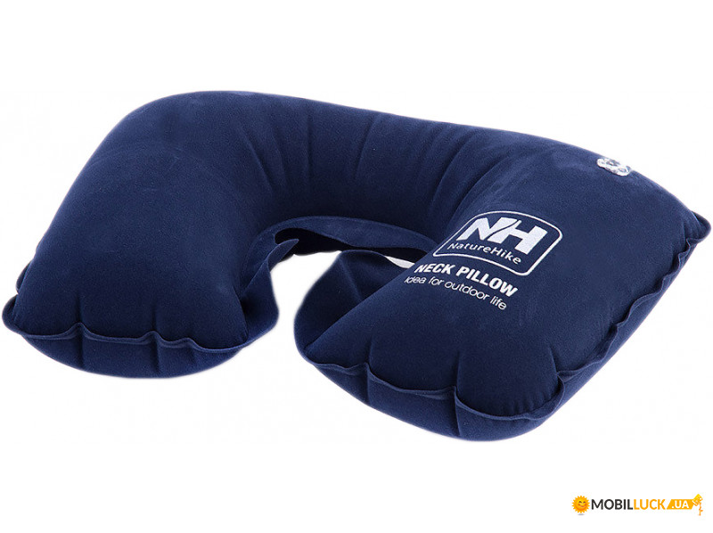   Square Inflatable Travel Neck Pillow dark blue (NH15A003-L)